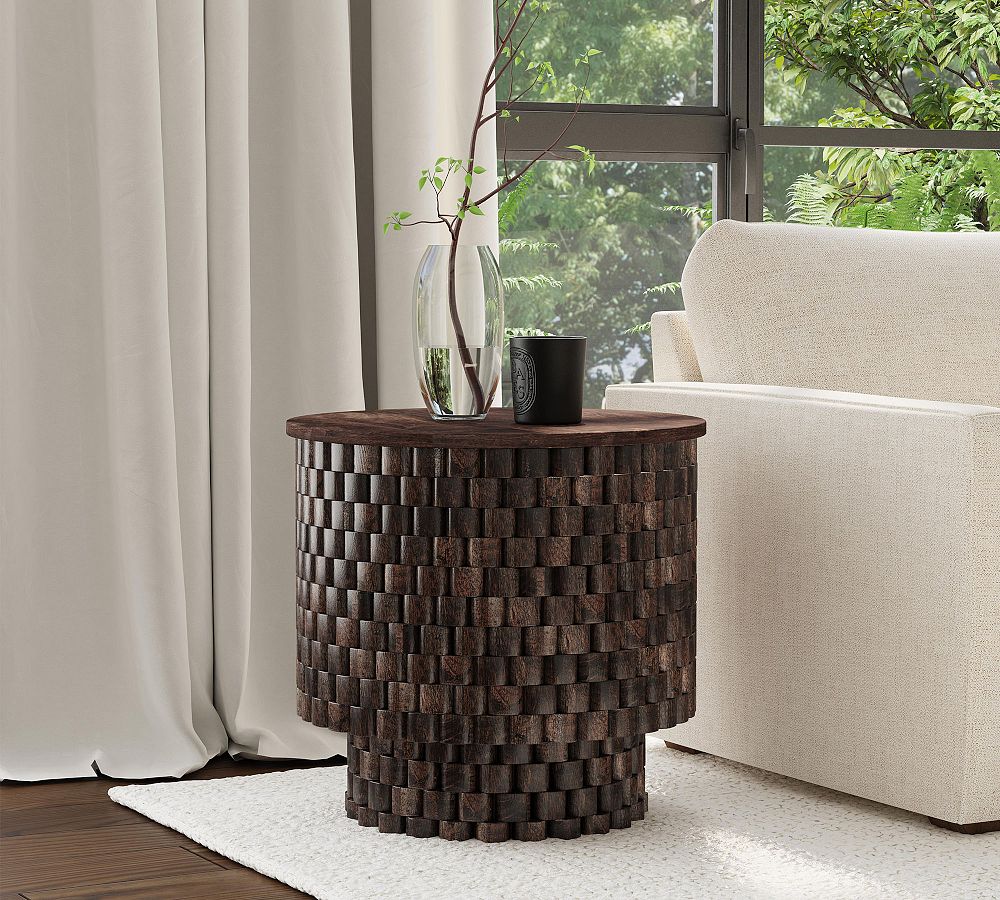 Beirut Round End Table (25") by Pottery Barn