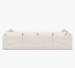 Big Sur Slipcovered U-Shaped Outdoor Sectional (146")