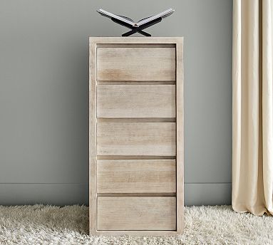 Cayman 5-Drawer Tall Dresser, Warm Black | Pottery Barn Cayman 5-Drawer Tall Dresser, Warm Black | Pottery Barn