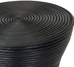 Everly Round Rattan Accent Table (16")