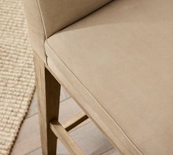 Jake Armless Leather Stool