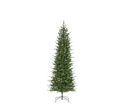 Lit Faux Natural Cut Narrow Dover Pine Tree