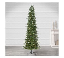 Lit Faux Natural Cut Narrow Dover Pine Tree