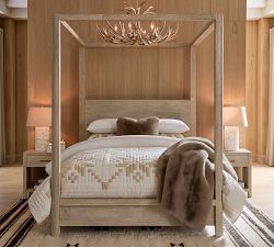 Faux Antler Round Champagne Chandelier (48")