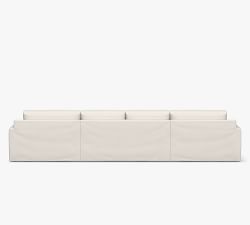 Big Sur Slipcovered 3-Piece Double Chaise Outdoor Sectional (166")