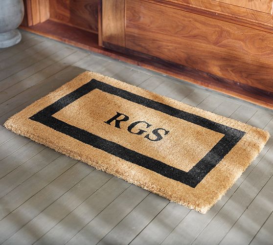 Monogrammed Framed Doormat