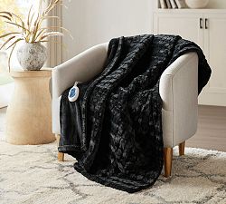 Beautyrest Textured Faux Fur Heated Throw