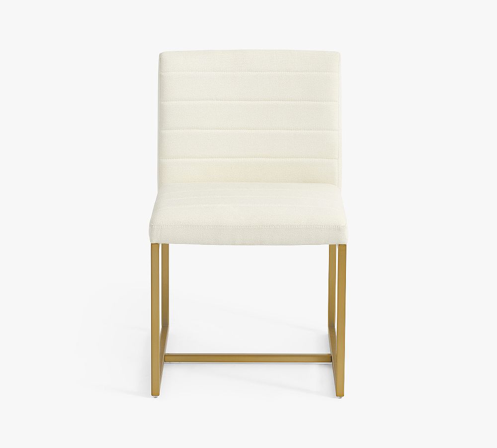 Millie Channel Tufted Upholstered Desk Chair by Pottery Barn