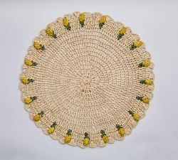 Tulip Edged Handwoven Placemat, Set of 4