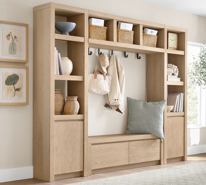 Aubrey 4-Piece Entryway Set with Storage Cabinets | Pottery Barn