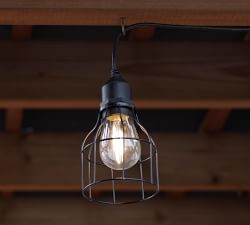 USB Outdoor Solar Caged Light