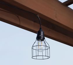 USB Outdoor Solar Caged Light