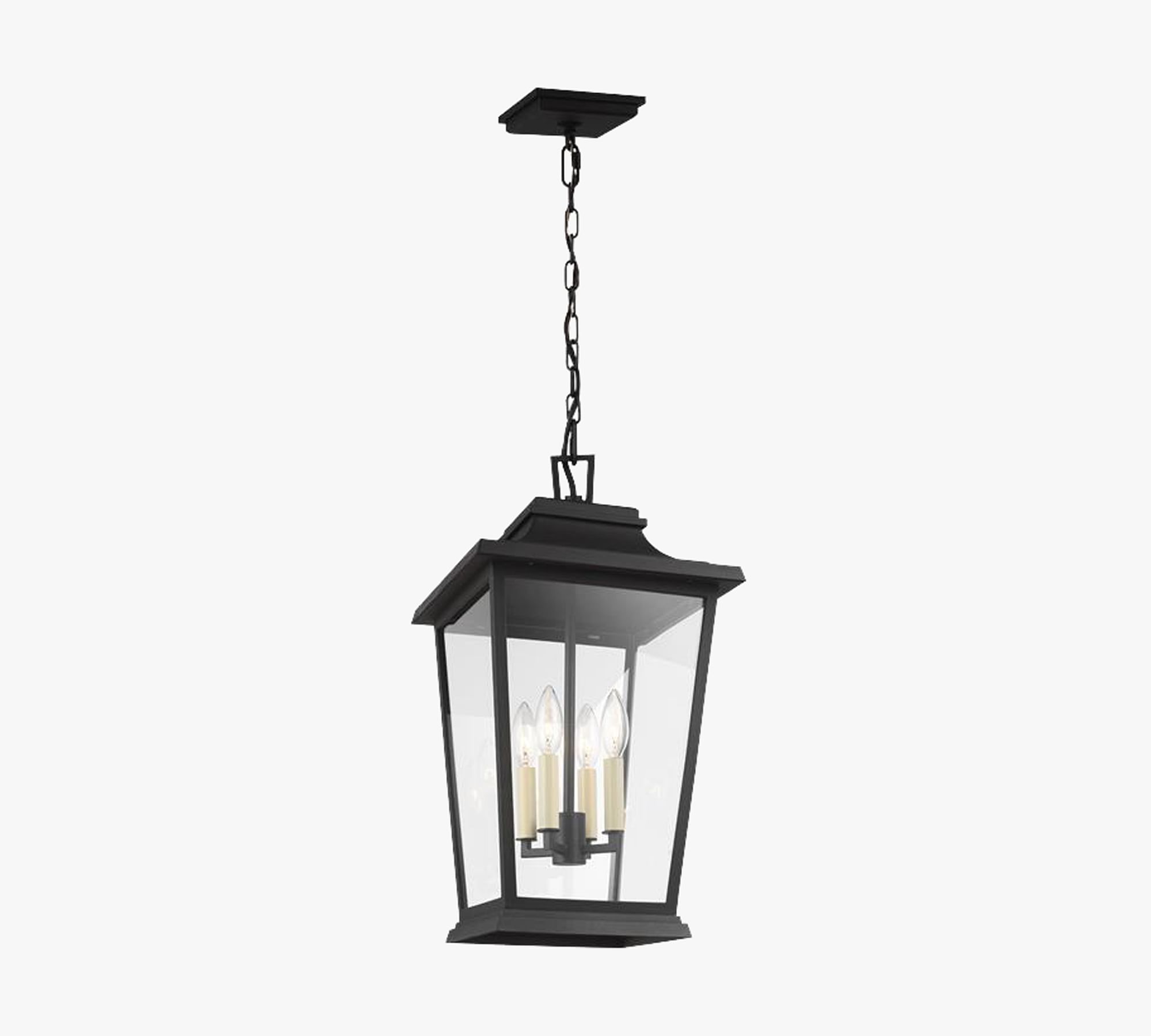 Hirsch Metal 4-Light Indoor/Outdoor Pendant (12")