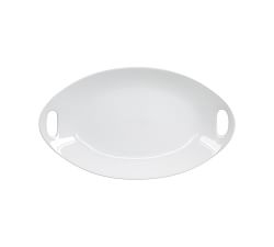 BIA White Porcelain Oval Platter, 9", Set of 2
