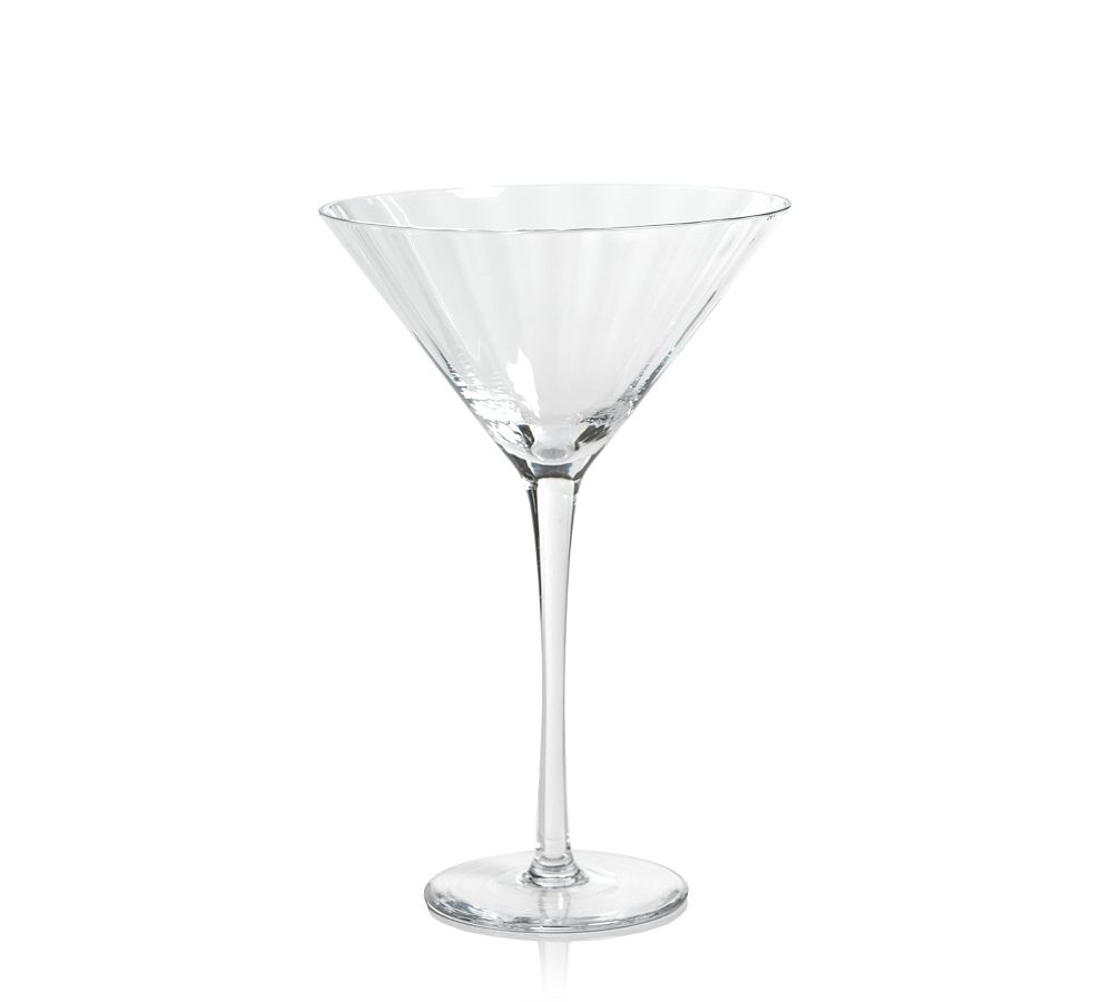Morgan Optic Handcrafted Cocktail Glasses - Set of 4 - Clear