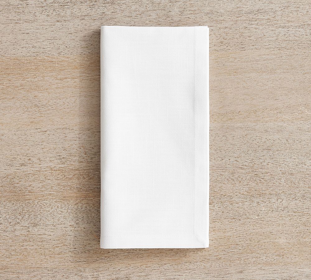 Everyday Organic Cotton Napkins - Set of 4 - Set of 4 - White