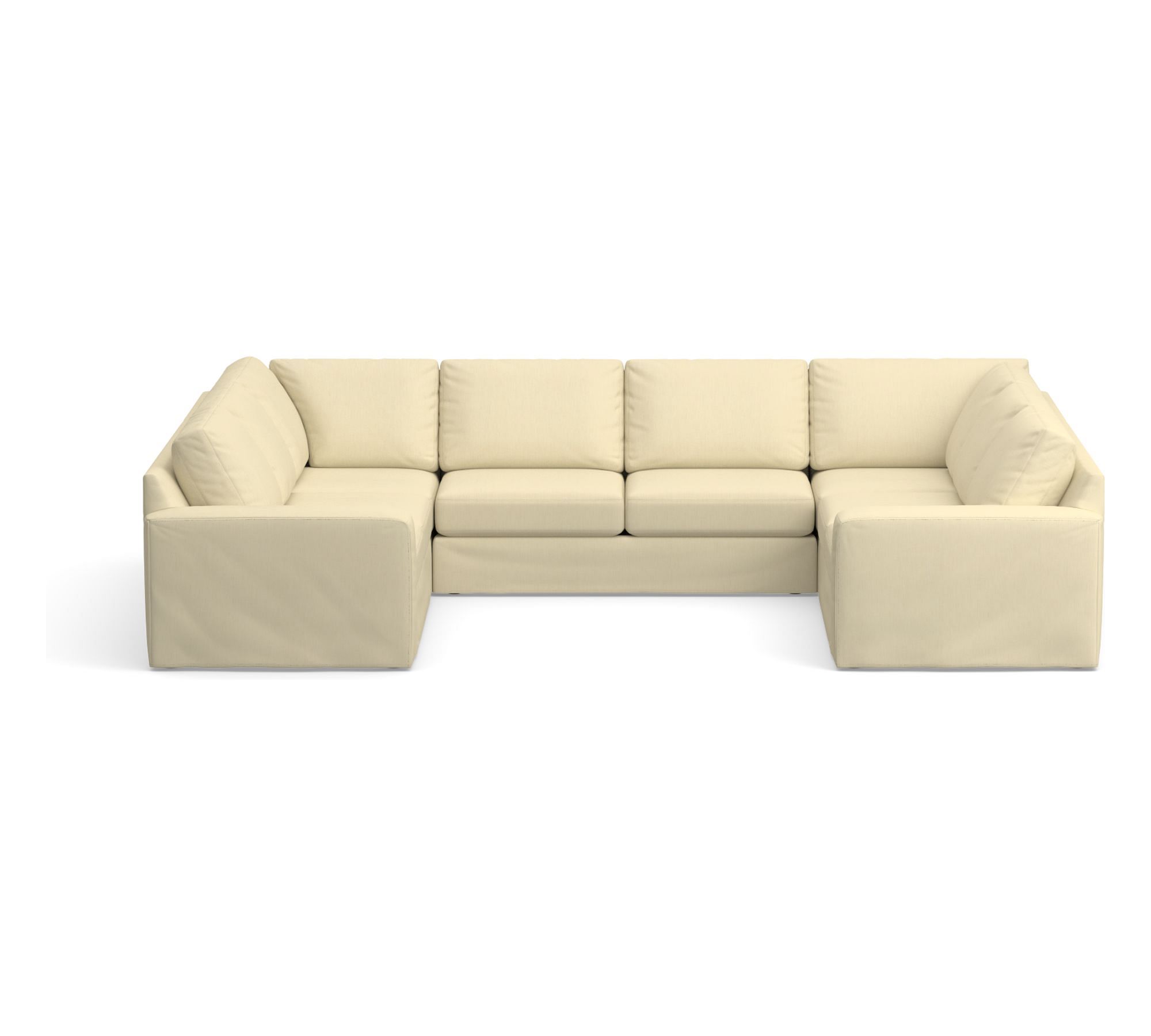 Big Sur Slipcovered U-Shaped Outdoor Sectional (146")