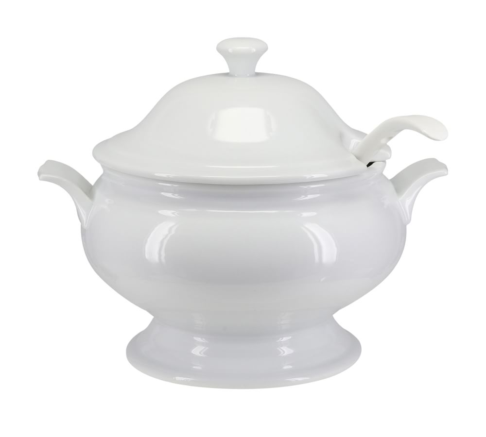BIA White Porcelain Soup Tureen