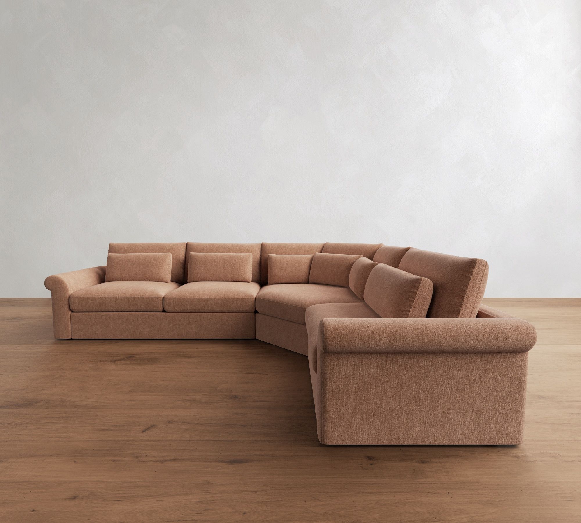 Westwood Square Arm 3-Piece Wedge Sectional (128"&ndash;138")