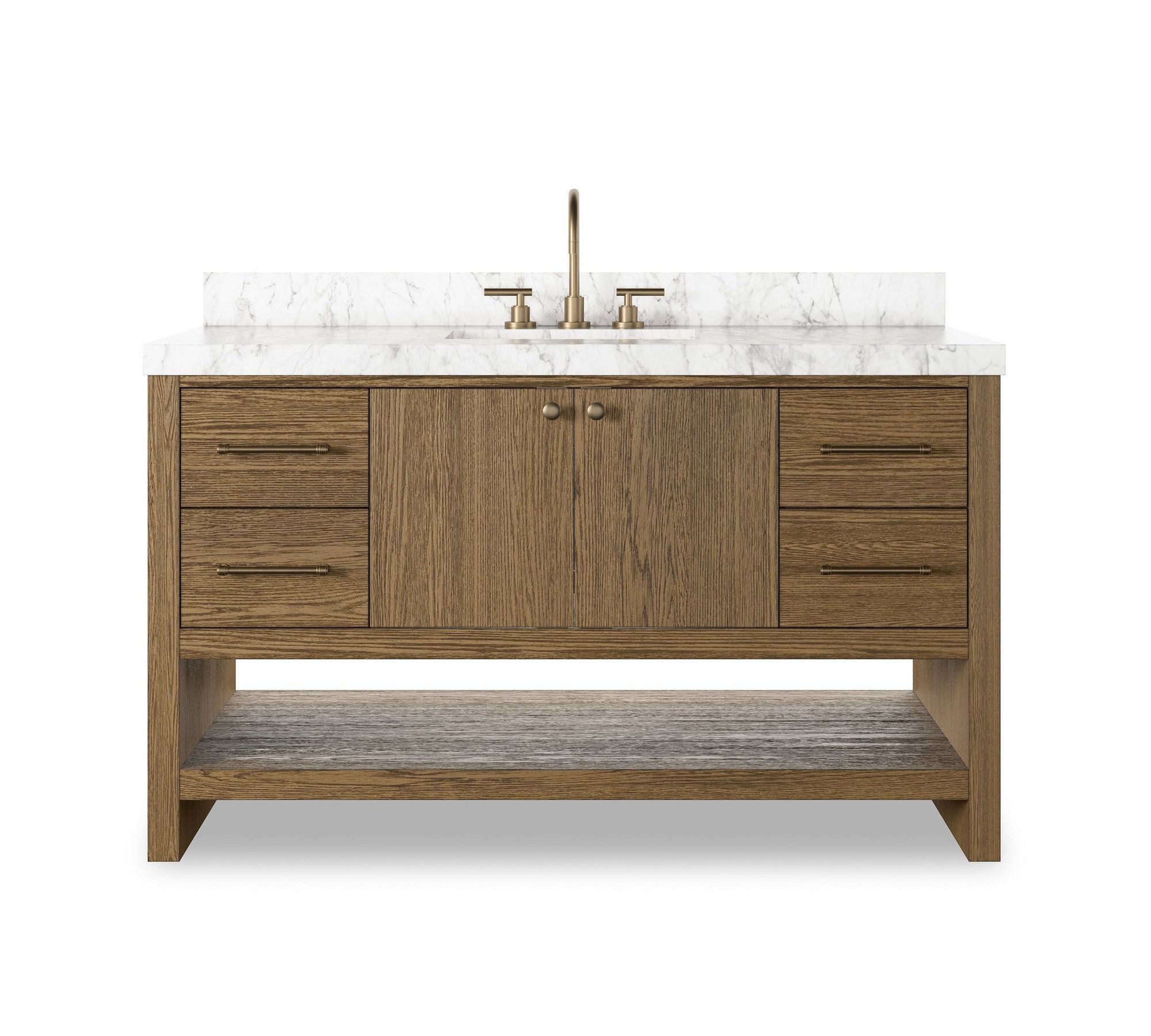 Aspen 55" Marble Top Single Sink Vanity