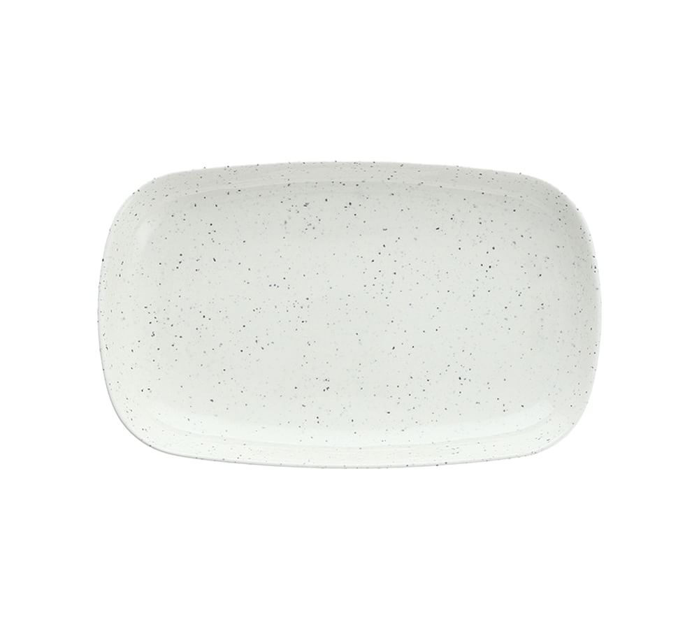 Fortessa Camp Outdoor Melamine Coupe Platter - 11" L X 7" W, White