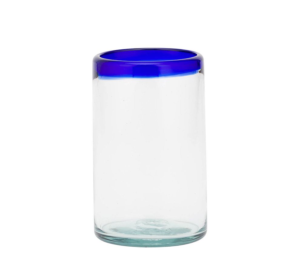 Baja Cocktail Bundle - Set of 4 - Set of 4 - Clear/Cobalt Rim