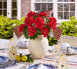 Liberty Burlap Flag - Set of 4