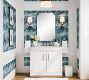 Mercer Cross Handle Widespread Bathroom Sink Faucet