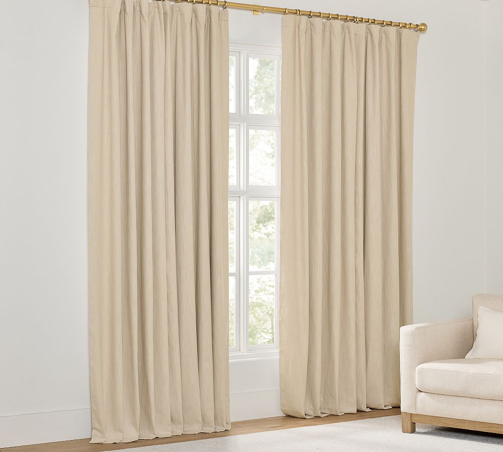 Sullivan Textured Cotton Blackout Curtain by Pottery Barn