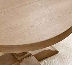 Banks Round Pedestal Extendable Dining Table (48"-72")