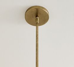 Botanical Glass Cloche Pendant (11")