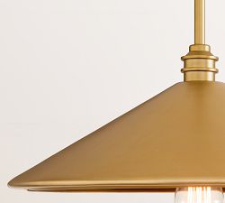 Reed Flared Metal Pendant (18")