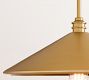 Reed Flared Metal Pendant (18")