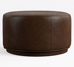 Jake Leather Ottoman