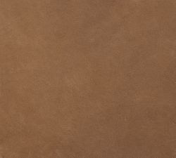 Open Box: James Roll Arm Leather Tall Manual Recliner (41.5") - Churchfield Taupe, Dark Walnut