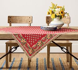 Adda Scalloped Cotton Table Throw
