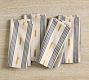 Ikat Stripe Cotton/Linen Napkins - Set of 4