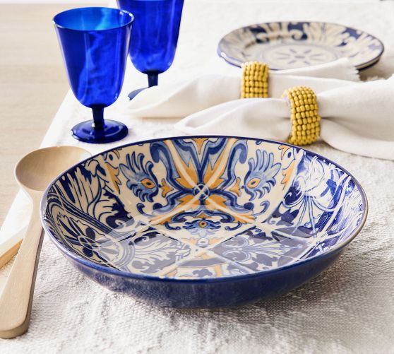 Lisbon Stoneware Serving Bowl by Pottery Barn