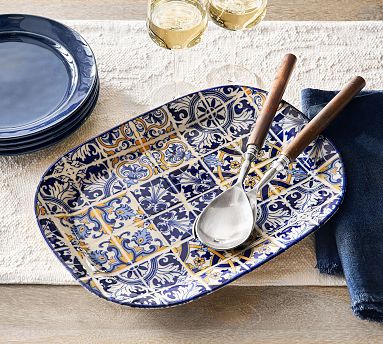 Lisbon Stoneware Serving Platter thumbnail 5