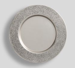 Western Etched Metal Charger Plates - Set of 4