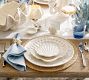 Pearlescent Shell Stoneware Appetizer Plates - Set of 4