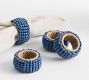 Wooden Beaded Napkin Rings - Set of 4