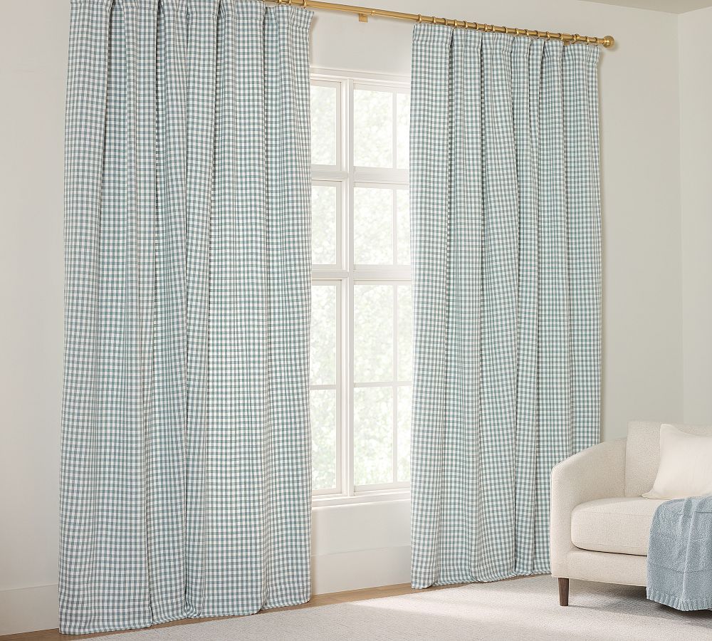 Blaine Check Curtain by Pottery Barn