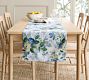 Calla Bloom Embroidered Cotton Table Runner