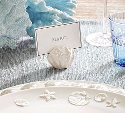 Pearlescent Shell Place Card Holders - Set of 4