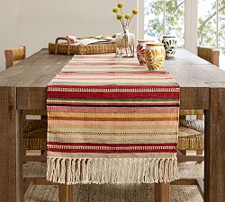 Jackie Stripe Cotton Table Runner