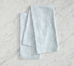 Ocean Waves Cotton Tea Towels - Set of 2