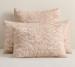 Coral Reef Embroidered Quilted Sham