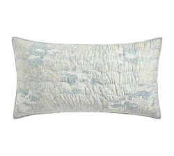 Coral Reef Embroidered Quilted Sham