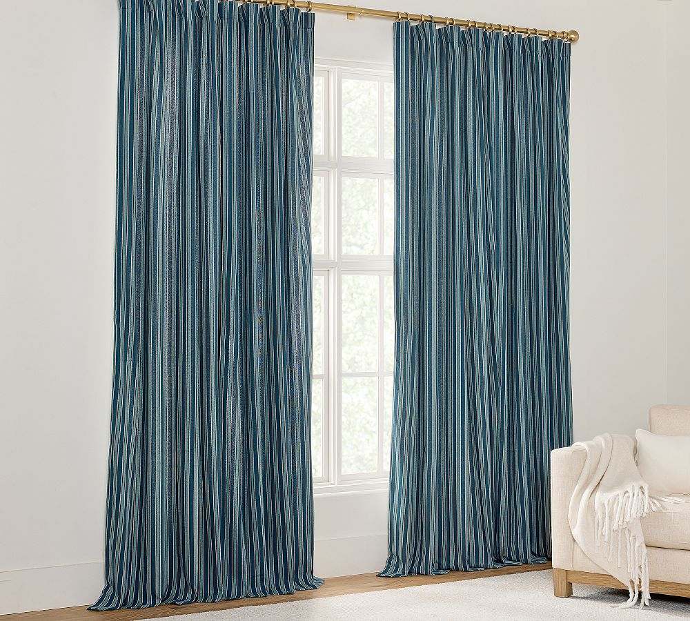Vero Striped Curtain by Pottery Barn